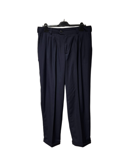 Gantlé Morfeo Blu Scuro Gessato – Pantaloni italiani da tango  - Veryfine Zürich
