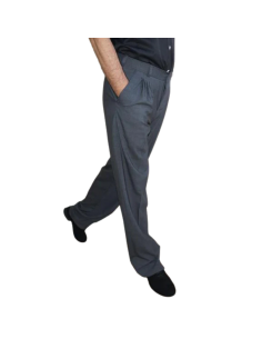 Gantlé MMarté Grigio Metallizato – Pantaloni italiani da tango  - Veryfine Zürich
