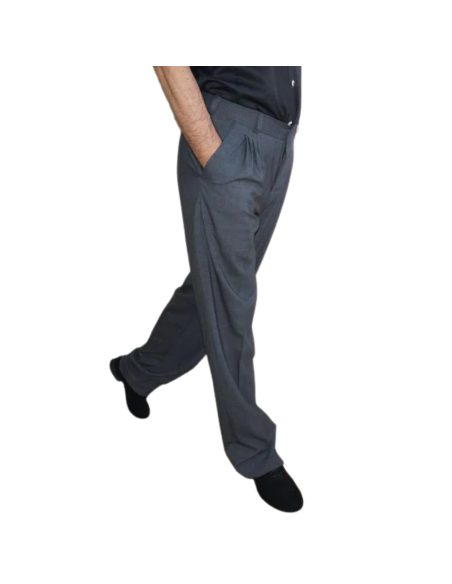 Gantlé Marté Grigio Metallizato – Italian tango dance trousers  - Veryfine Zurich