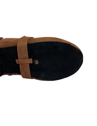 Comfortable West Coast Swing Dance Boot Lara in chocolate brown | Dance Shoes Zurich