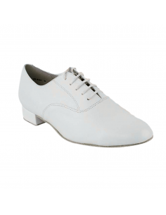 VeryFine Dance Shoes – Weisse Leder-Herrentanzschuhe  Zurich