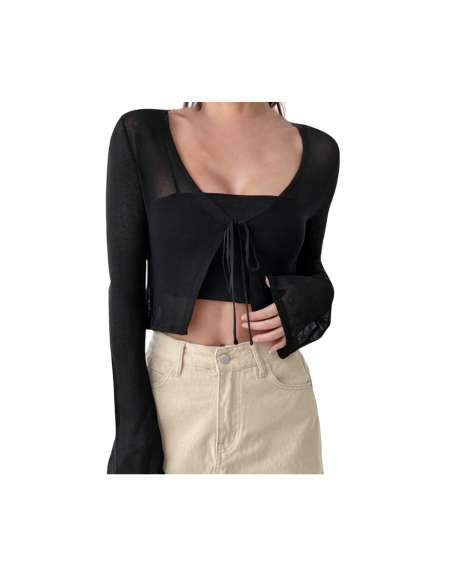 Boléro noir en viscose – Tenue de danse & chaussures de danse Zurich