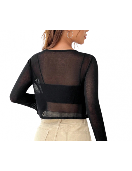 Boléro noir en viscose – Tenue de danse & chaussures de danse Zurich
