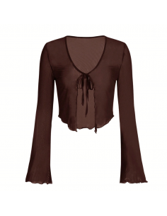 Brown Mesh Bolero – Dance Outfit & Dance Shoes Zurich
