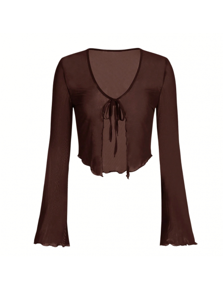 Boléro en maille brun – Tenue & chaussures de danse Zurich