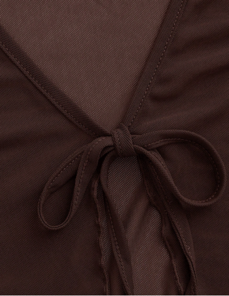 Boléro en maille brun – Tenue & chaussures de danse Zurich