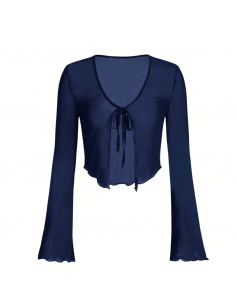 Coprispalle bolero in rete blu – Abiti da ballo e scarpe da ballo Zurigo 2