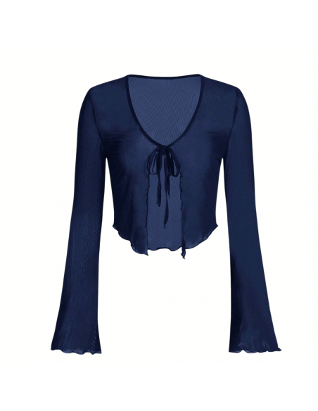 Bolero Blau Mesh – Tanzkleider & Dance Shoes Zurich
