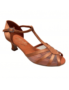 Dance Shoes Zurich – Merlet Karmina, leather and satin, 5cm heel