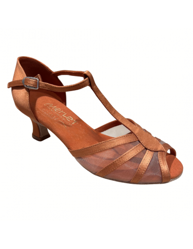 Tanzschuhe Zürich – Merlet Karmina, Leder & Satin, 5cm Absatz