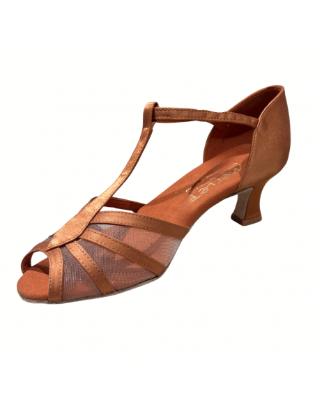Dance Shoes Zurich – Merlet Karmina, leather and satin, 5cm heel