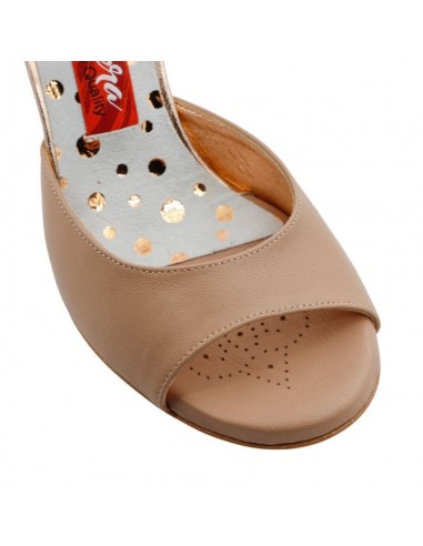 Scarpe da tango Tangolera Iris Beige Veryfine Zurigo – Tacco 6 cm