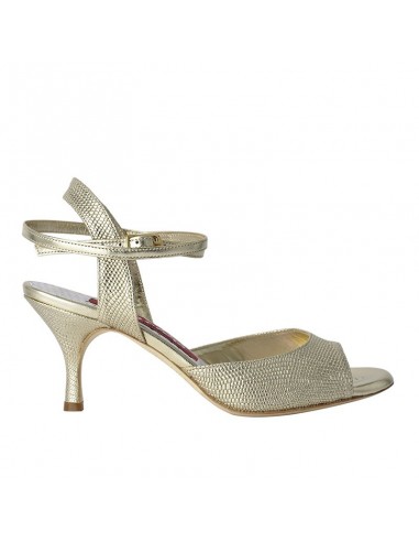 Tangolera Anita Platino Lucertolina CL chaussures de tango Zurich – Talon de 7cm