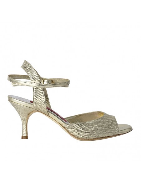 Tangolera Anita Platino Lucertolina CL Tangoschuhe Zürich - 7cm Absatz