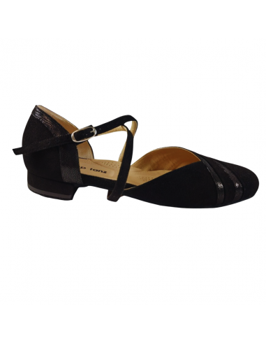 Scarpe da ballo Zurigo – TopTanz 3222 Detroit, pelle nera, tacco 1.5cm