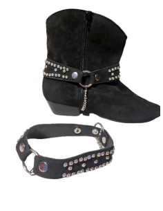 Ceinture à paillettes pour les bottes country