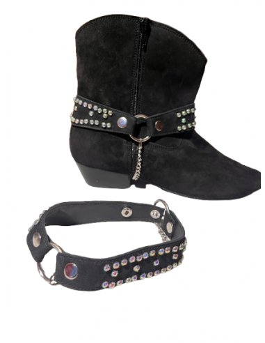 Ceinture à paillettes pour les bottes country