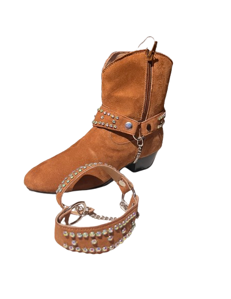 Ceinture à paillettes pour les bottes country