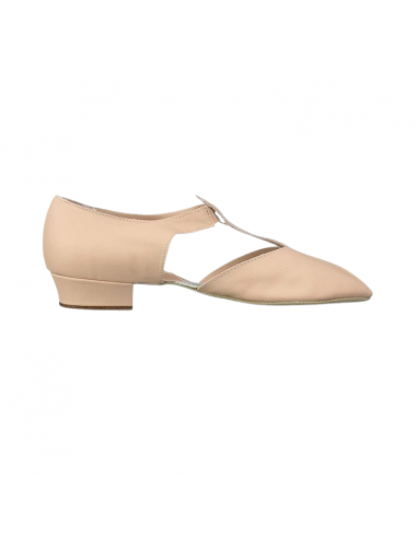 Chaussure de danse demi pointe en cuir souple, pour tous types de danse.