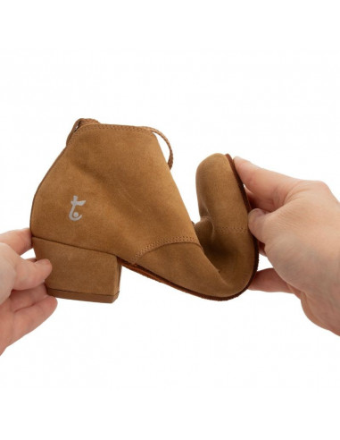 Chaussures de tango Tangolera Selene Texano Ocra Zurich – Talon de 4cm