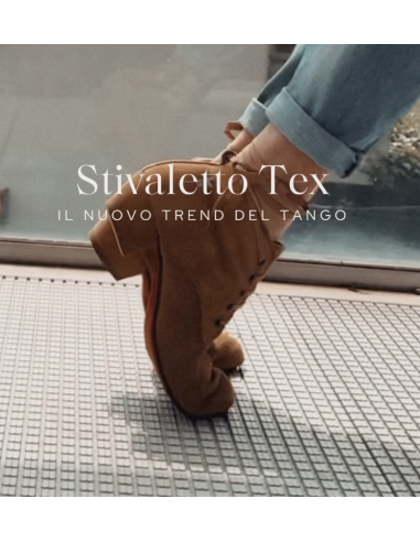 Scarpe da tango Tangolera Selene Texano Ocra Zurigo – Tacco 4cm