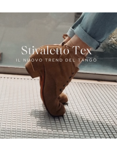 Chaussures de tango Tangolera Selene Texano Ocra Zurich – Talon de 4cm