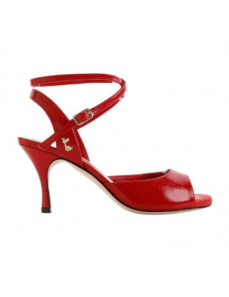 Scarpe da ballo Tangolera Diana Rosso Nappa Zurigo - tacco 7cm