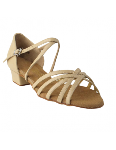 Dance shoes with 2cm heel in beige - Veryfine Dance Shop Zurich