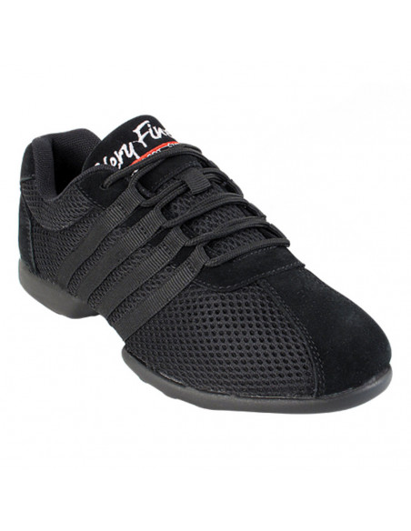 Baskets de danse VeryFine VFSN018 noir pour la salsa, linedance et les stages de danse