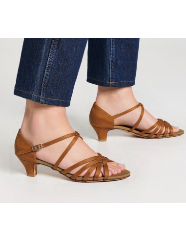 Scarpe da ballo piatte S9216 dark tan - Veryfine Dance Shop Zurigo