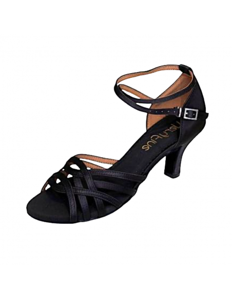 Chaussures de danse en satin noir Sydney 2615 - Veryfine Dance Shop Zurich