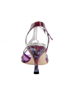 Chaussures de danse cuir violet, tango argentin, chaussure de mariée 2