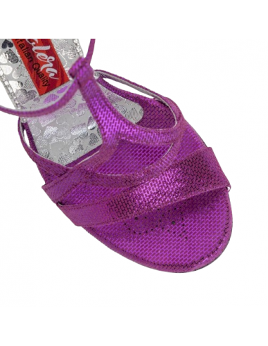 Tangoschuhe, violettem Leder, argentinischen Tango, Brautschuhe