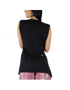 Dance top by Rossa Spina Italy in black lace fabric for argentine tango or ballroom 2