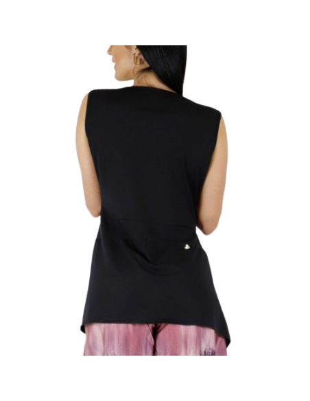 Haut de tango de Rossa Spina Italy en tissu stretch noir