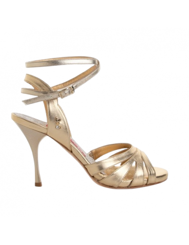 Tangolera Chiara Platino Laminato Tango Dance Shoes Veryfine Zurich - 7cm heel