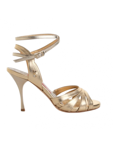 Tangolera Chiara Platino Laminato Chaussures de danse Zurich - talon 8cm