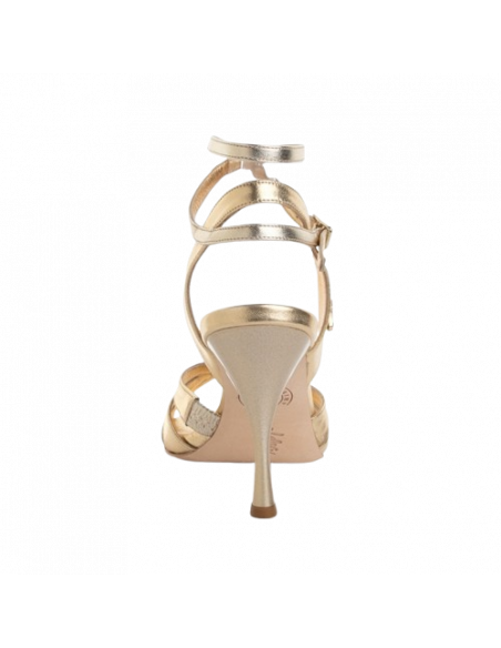 Tangolera Tanzschuhe Chiara Platino Laminato Veryfine Zurich - 7cm Absatz