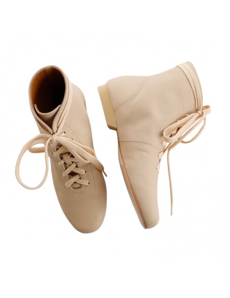 Tangolera Stivaletto Selene Beige Corto Scarpe da tango – Tacco 2cm