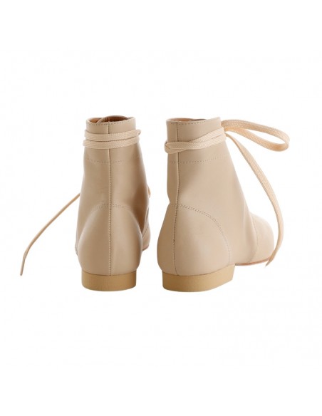 Tangolera Stivaletto Selene Beige Corto Scarpe da tango – Tacco 2cm