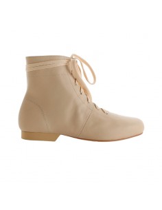 Tangolera Stivaletto Selene Beige Corto Tangoschuhe Zürich - 2cm Absatz