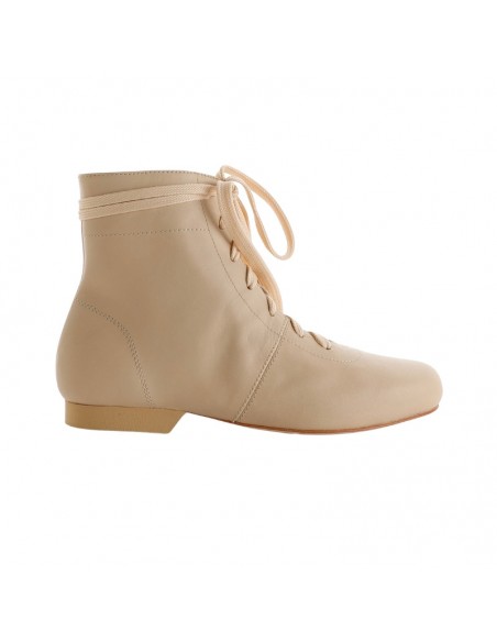 Tangolera Stivaletto Selene Beige Corto Tangoschuhe Zürich - 2cm Absatz