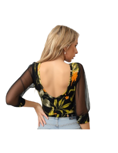 Tanztop von Rossa Spina aus blumigem Stretchstoff - Veryfine Zürich