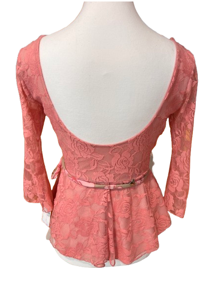 Dance top by Rossa Spina Italy in lace fabric for argentine tango