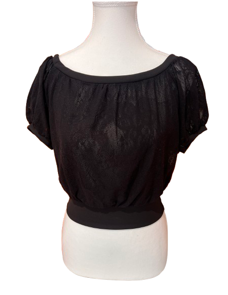Black lace dance top by Rossa Spina - Veryfine Zurich