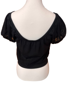 Top da ballo di Rossa Spina Italy in tessuto elasticizzato nero per tango argentino 2