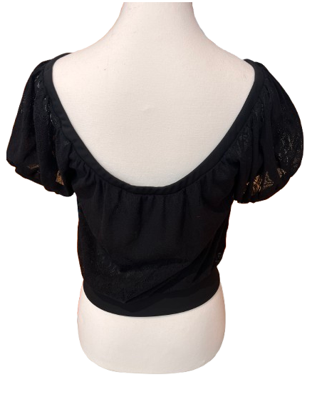 Black lace dance top by Rossa Spina - Veryfine Zurich
