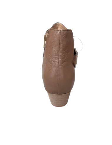 Short genuine leather dance ankle boots for line dancing