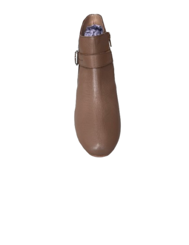 Bottine de danse courtes en cuir neutre pour la linedance