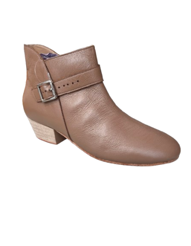 Kurze Tanz-Stiefelette in rotem Wildleder für Linedance